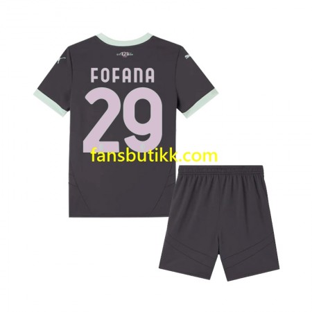 Fotballdrakt AC Milan Fofana 29 Barn Tredjetrøye 2024-2025 Kortermet